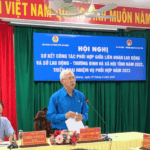 Hội nghị sơ kết công tác phối hợp năm 2022 giữa 02 ngành: Liên đoàn Lao động tỉnh và Sở Lao động-Thương binh & Xã hội