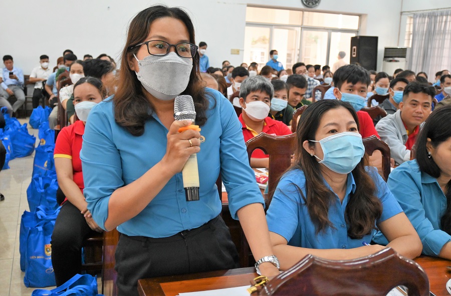 Công đoàn An Giang: tổ chức Chương trình tiếp xúc cử tri là công nhân lao động