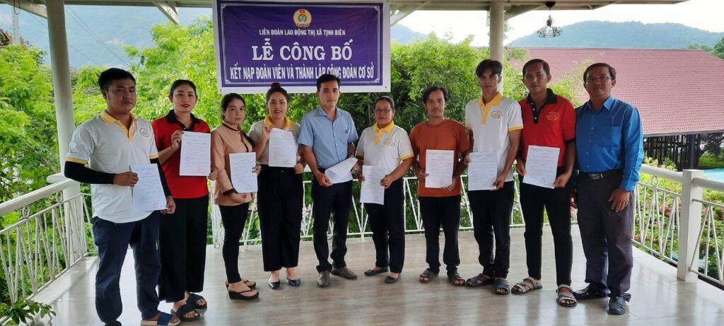 Tịnh Biên: thành lập Công đoàn cơ sở doanh nghiệp nhân Tháng Công nhân 2023