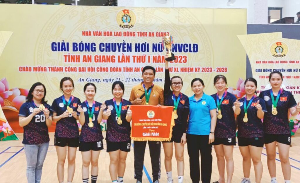 Đội Sở Thông tin – Truyền thông vô địch Giải bóng chuyền hơi nữ An Giang