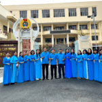 Nữ cán bộ, công chức cơ quan Liên đoàn Lao động tỉnh hưởng ứng “Tuần lễ Áo dài” năm 2025