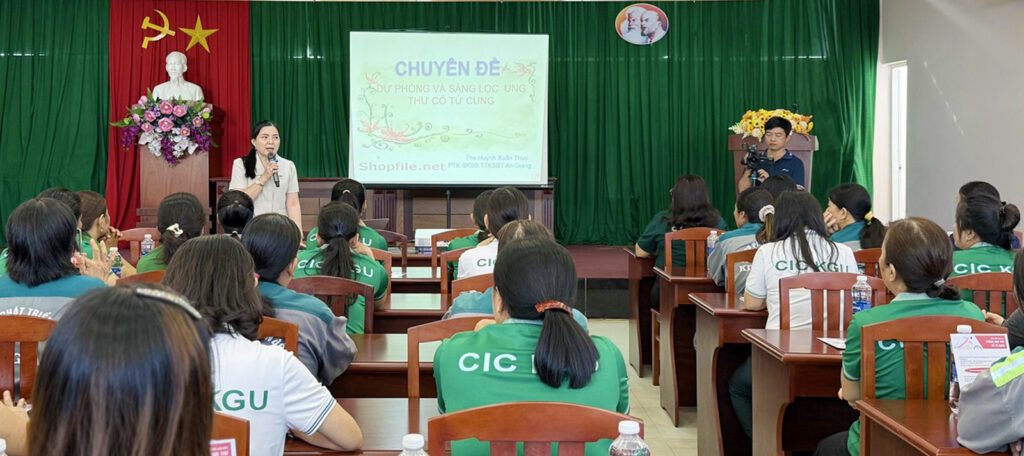 An Giang tuyên truyền dự phòng và sàng lọc ung thư cổ tử cung cho lao động nữ